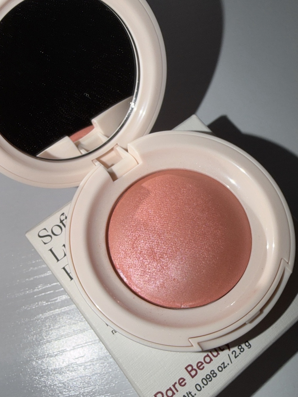 Rare Beauty Luminous Baked Blush — Peachy Pink Glow